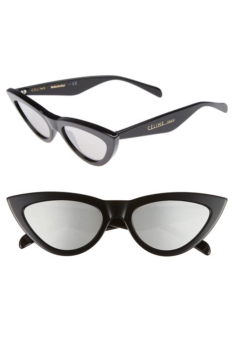 celine caty sunglasses|Celine 56mm cat eye sunglasses.